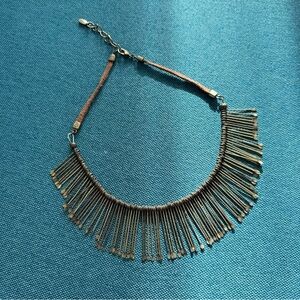 Elegant Gold Fringe Necklace